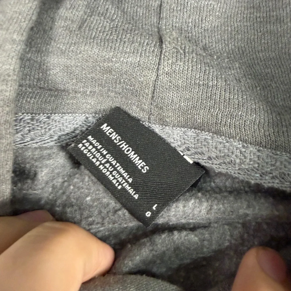 The North Face Mens Never Stop Exploring Red Box Logo Hoodie Grey Large